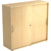 Hjh OFFICE PRO BETA 1753S - Ahorn 3 OH Schiebetürenschrank Bogengriff Metall