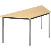 Hjh OFFICE PRO DORAN DRTR C - Ahorn 160 x 69 mit Rund-Rohr/Chrom