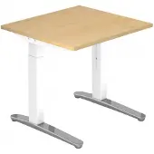 Hjh OFFICE PRO XTRA XB 8 WC - Ahorn 80 x 80 höhenverstellbar