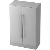 Hjh OFFICE PRO SIGNA G 7550 RE - Grau 3 OH Schrank Relinggriff Kunststoff