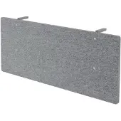 Hjh OFFICE PRO SIA 12 | Akustik-Knieraumblende - 120 cm Grau meliert