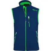TROLLKIDS Kinder Trollfjord Softshellweste navy/light green 104