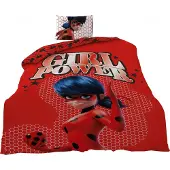 Douceur d'intérieur Miraculous Bettbezug Girl Power 140 x 200 cm + 63 x 63 cm - Polyester
