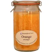 Kerzenfarm Duftkerze im XL-Weckglas, Orange, 100% pflanzliches Stearin, , mit reinen ätherischen Ölen, Brenndauer ca. 40h