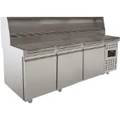 CombiSteel Pizzatisch 3 Türen 13X 1/3Gn Behälter
