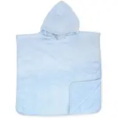 The One Towelling Kinder Baby Poncho Baby-Badetuch Baby Poncho light blue one size