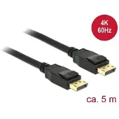 DeLOCK 5m Displayport 1.2a, 5 m, DisplayPort, DisplayPort, Männlich, Männlich, 3840 x 2160 Pixel