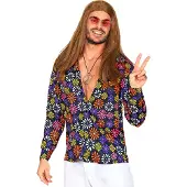 Finidi 70er Jahre Herrenhemd Groovy Style