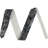 Fender Tie Dye Leather Strap Gitarrengurt Black