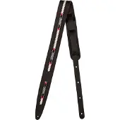 Fender Paramount Acoustic Leather Strap Ledergurte für Gitarren Black