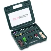 Powerplus Multifunktionsgerät 102 Teile Minischleifer Zubehör-Set Kombitool + Koffer