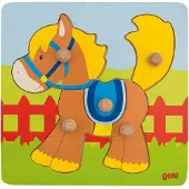 Goki Holzpuzzle Pferd 5 Teile 1 St