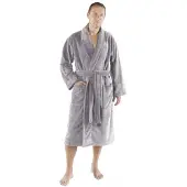 De Witte Lietaer Bademantel Gentle Silver Herren-L