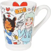 Blond Amsterdam XL-Becher Herz für die Pflege in Bunt - 500 ml | Gr.: onesize