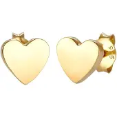 Elli Ohrringe Kinder Stecker Herz Liebe Basic 925 Silber Elli Gold