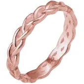 Elli Ring Knoten Twisted Trend Blogger Unendlich 925 Silber Elli Rosegold