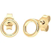Elli Ohrringe Basic Kreis Rund Geo Minimal 925 Sterling Silber Elli Gold