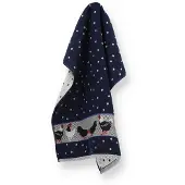Bunzlau Castle Küchenhandtuch Chicken Dark Blue