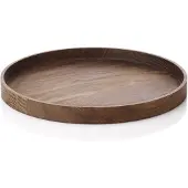 Applicata - Luna tray Serviertablett, ∅ 28 cm, Eiche geräuchert
