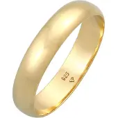 Elli Ring Basic Bandring Casual Look 925 Sterling Silber Elli Gold