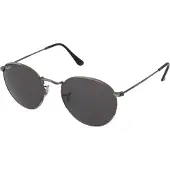 Ray-Ban RB3447 Unisex-Sonnenbrille Vollrand Rund Metall-Gestell, grau