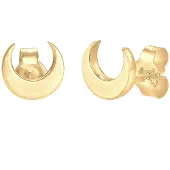 Elli Ohrringe Halbmond Luna Trend Matt 925 Sterling Silber Elli Gold