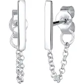 Elli Ohrringe Kette Trend Geo Basic 925 Sterling Silber Elli Silber