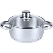 Aro Fleischtopf niedrig mit Deckel, Edelstahl, Ø 16 cm, 1.5 L, Induktion