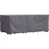 Perel Outdoor-Abdeckung für Garten-Set, grau, rechteckig, 285 cm x 180 cm x 95 cm