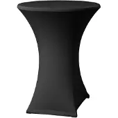 Dena textile productions Tischhusse Für Stehtische Samba D2 Schwarz 85Cm