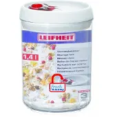 Leifheit 31202, Behälter, Rund, 1,4 l, Rot, Transparent, Weiß, 1 Stück(e)