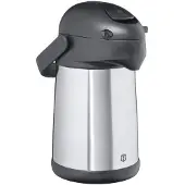 Metro Professional Pump-Isolierkanne, Edelstahl 18/8, 20 x 15.5 x 33 cm, 1.9 L, silber