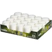 Bolsius Refill Brændetid 24 timer til Glaslys Klar - (20 stk.)