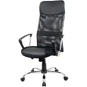 Sigma Bürostuhl EC13, Kunststoff/Chrom, verstellbare Sitzhöhe, schwarz