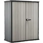 Keter -High Store+-Aufbewahrungsschrank in Holzoptik grau/anthrazit-6038N