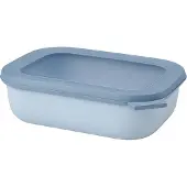 Mepal Multischüssel Cirqula - Mikrowellengeschirr - Multikom rechteckig 1000 ml - Nordic blue - Meal prep box - Frischhaltedosen mit Deckel