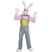 Widmann Häschen vom Land Kostüm mit Overall, Handschuhe, Schuhüberzieher, Maske