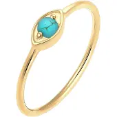 Elli Ring Evil Eye Talisman Symbol Howlith Trend 925 Silber Elli Gold