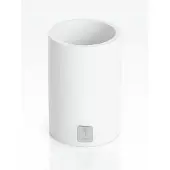 JOOP! JOOP Behälter Bathline weiss rund H 11 cm, Ø 7 cm - weiß