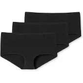 Schiesser Unterwäsche 174392 95/5 Damen Organic Black (3er-Pack)-XXXL