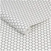 Contour Design Vliestapete "Hexagon Gitter" aufgeschäumt FSC zertifiziert, mit lebhaftem Druck, 10 Meter Länge