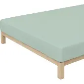Schlafgut »Mako« Jersey Spannbetttücher 180/200 - 200/200 cm / minze 507
