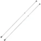 Wenko Herkules Teleskopstange für Garderobensystem silber 7,5 x 7,5 x 165,0-300,0 cm