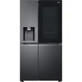 LG GSXV90MCAE, Freistehend, Amerikanische Tür, Schwarz, Berührung, Kabellos, LED, Innen