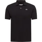 La Martina Schwarzes Kurzärmeliges Poloshirt Für Herren
