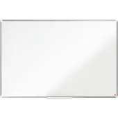 Nobo Whiteboard Premium Plus, magnethaftend, mit Ablageschale, B 1500 x H 1000 mm, emailliert, weiß, inkl. Boardmarker