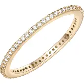 Glanzstücke Ring - Sterling Silber Ring Zirkonia - Gr. 52 - in Gold - für Damen