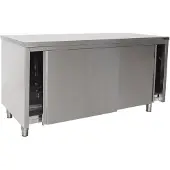 Saro Arbeitsschrank 1800x700x850mm mit Schiebetüren und 1 Boden aus Edelstahl