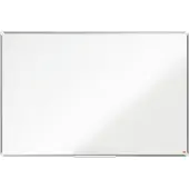 Nobo Whiteboard Premium Plus, magnethaftend, mit Ablageschale, B 1500 x H 1000 mm, Stahl lackiert, weiß, inkl. Boardmarker