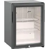 Bartscher Minibar 34L-GL, Mini-Kühlschrank zur Kühlung von Getränken, Snacks und Co., 1 Stück